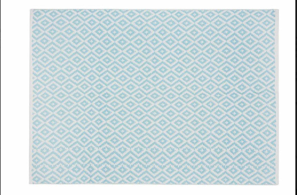 Alfombra Infantil Algodón 100% Lavable Trenzas Aratextil Azul - Nanetes #