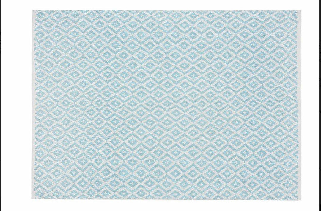 Alfombra Infantil Algodón 100% Lavable Trenzas Aratextil Azul - Nanetes #