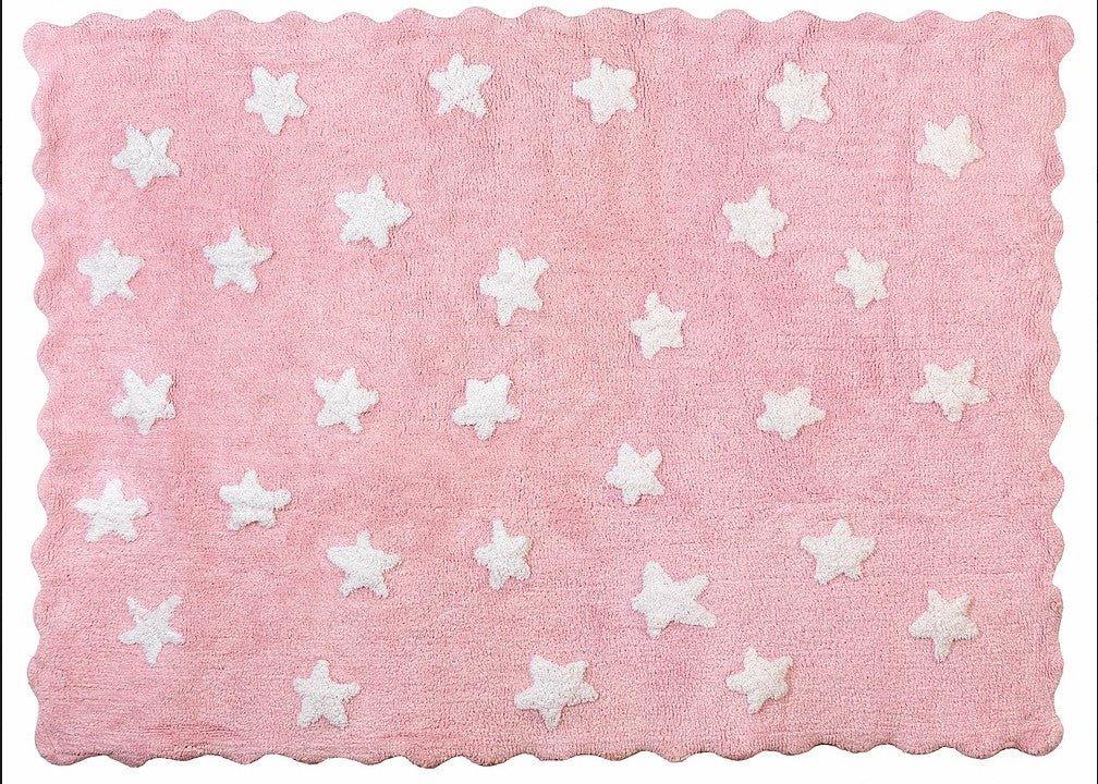 Alfombra Infantil Algodón Lavable Eden Rosa - Nanetes #