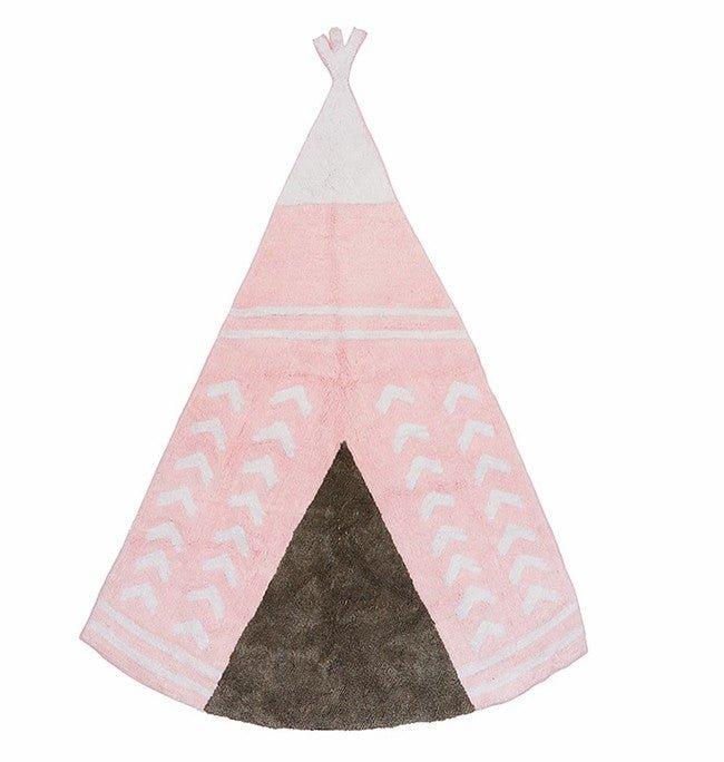 Alfombra Infantil Algodón 100% Lavable Arizona Aratextil Rosa - Nanetes #