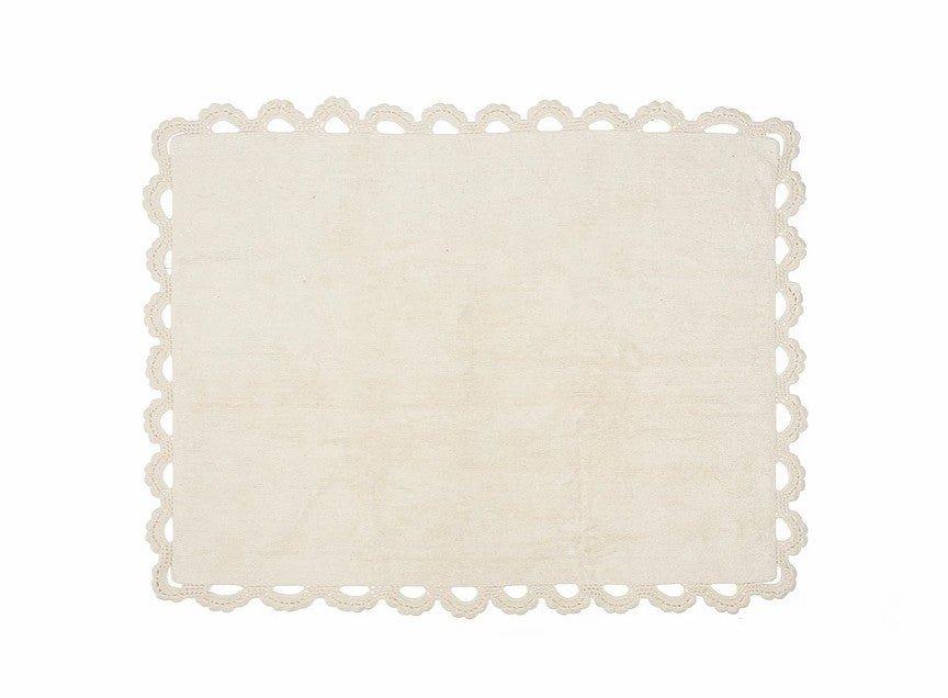 Alfombra Dormitorio Bebé Algodón 100% Lavable Versalles Aratextil Beige - Nanetes #