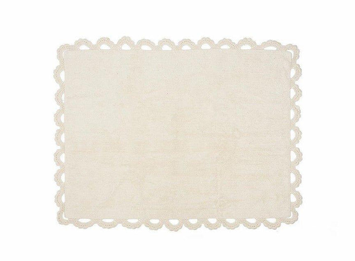 Alfombra Dormitorio Bebé Algodón 100% Lavable Versalles Aratextil Beige - Nanetes #