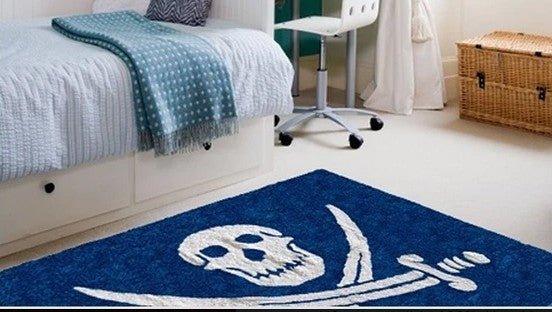 Alfombra Infantil Bandera Pirata Marino - Nanetes #