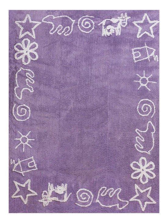 Alfombra Dormitorio Infantil Prado Lila - Nanetes #