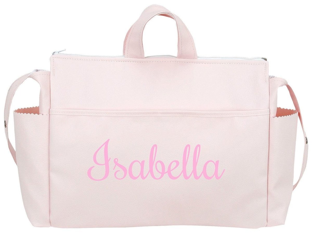 Bolso Maternidad Carro Bebé Andumodin Valentina Polipiel Rosa - Nanetes