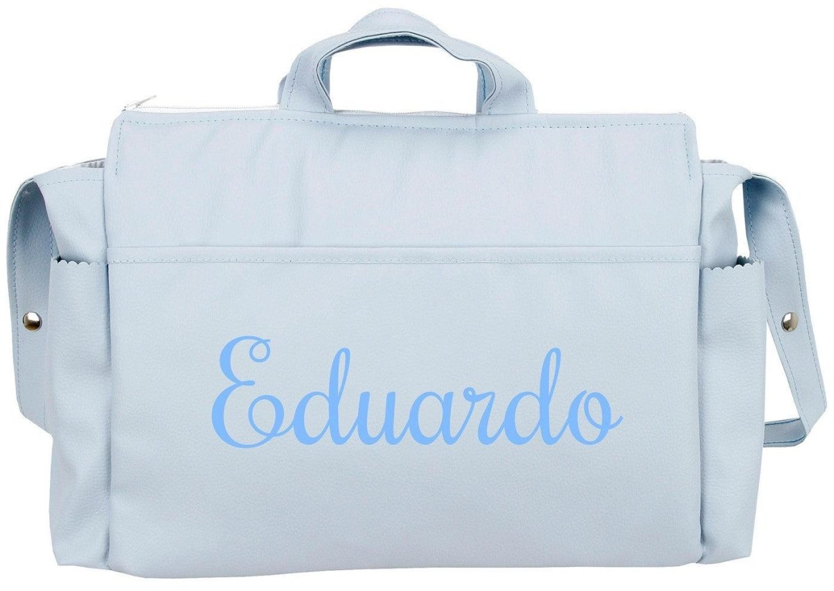 Bolso Maternidad Carro Bebé Andumodin Valentina Polipiel Celeste - Nanetes