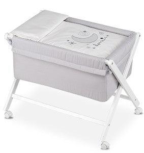 Minicuna Bebé Tijera Pirulos A dormir Gris - Nanetes #