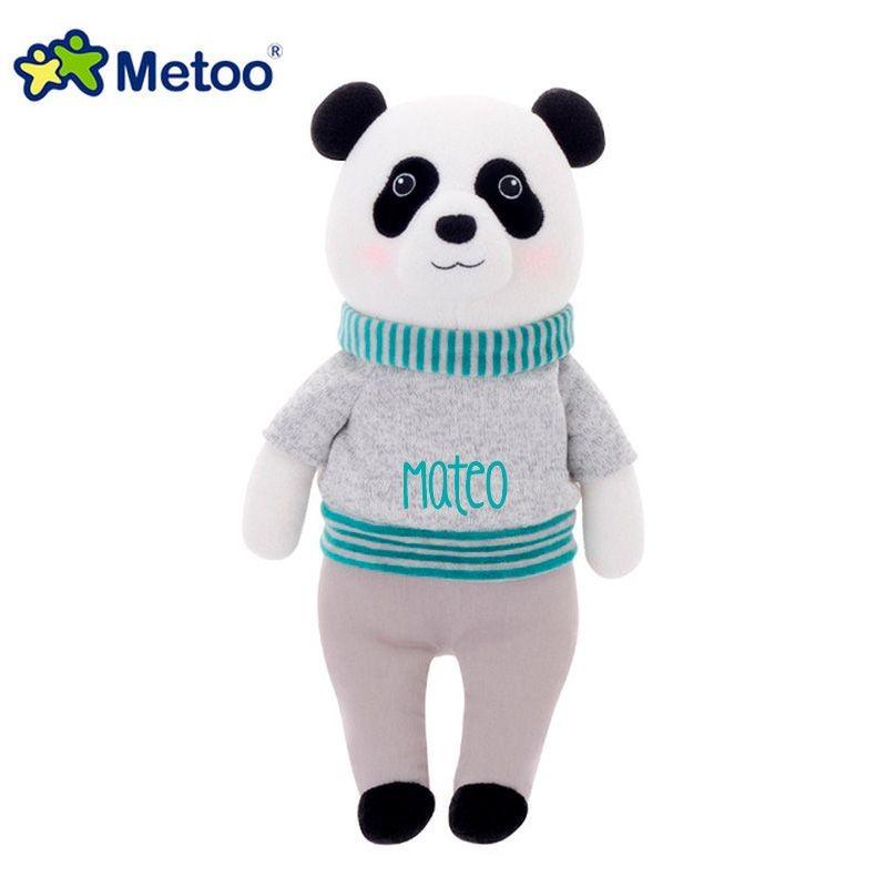 Muñeco Metoo Peluche Panda Gris Personalizado - Nanetes #