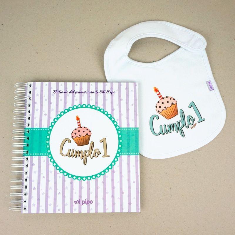 Diario del Primer Año con Babero Mi Pipo - Nanetes #