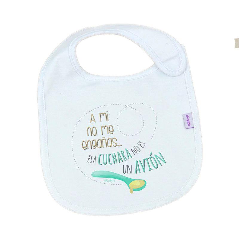Babero Bebé Divertido A mi no me engañas... Mi Pipo - Nanetes #