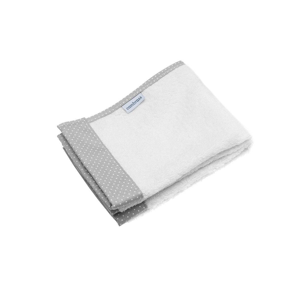 Toallas Secababas Bebé Cambrass Pic Gris (x2 uds.) - Nanetes #