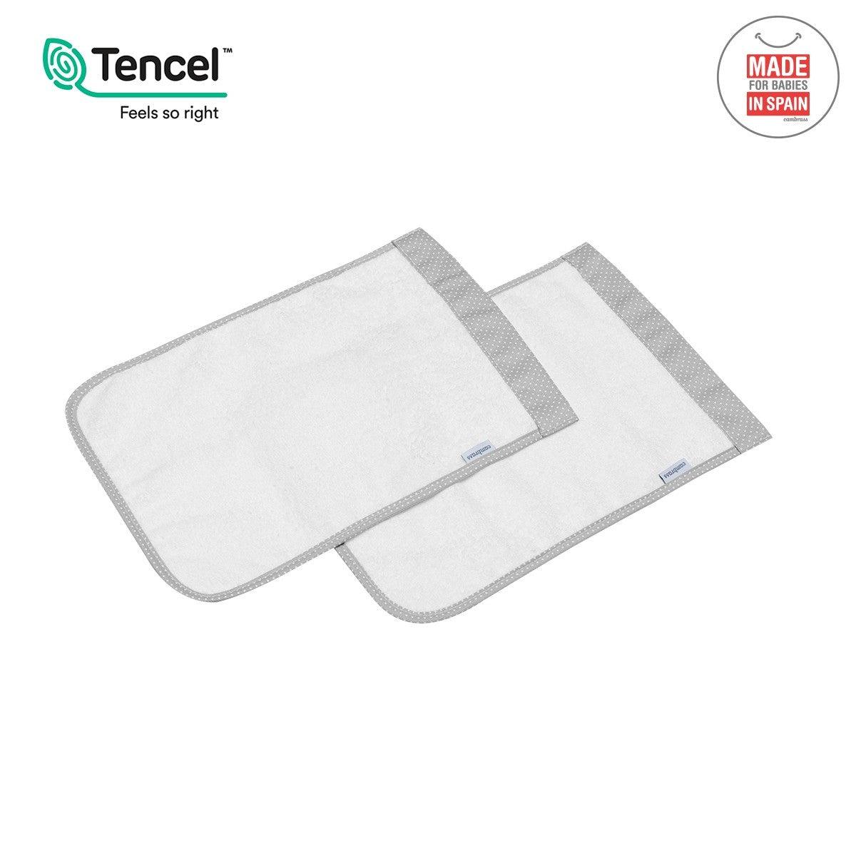 Toallas Secababas Bebé Cambrass Pic Gris (x2 uds.) - Nanetes #