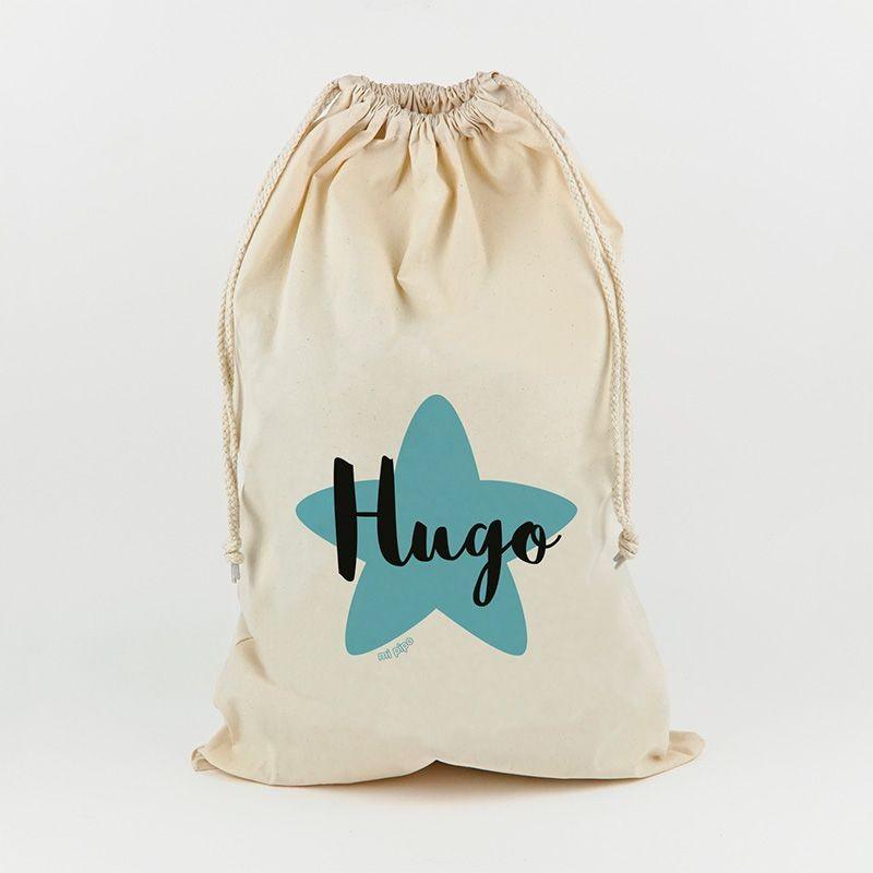 Saco Guarda Juguetes Personalizado Mi Pipo Estrella Azul - Nanetes #