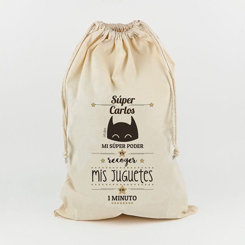 Saco Guarda Juguetes Personalizado Mi Pipo Super - Nanetes #