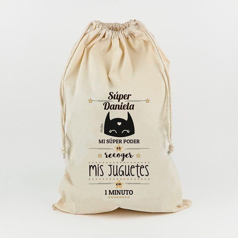 Saco Guarda Juguetes Personalizado Mi Pipo Super - Nanetes #