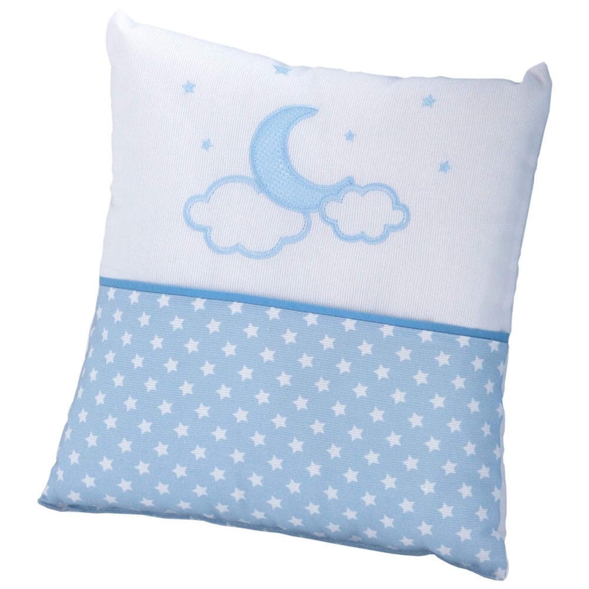 Cojín Decoración Infantil Moon Azul Pekebaby - Nanetes