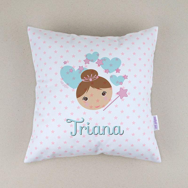 Cojín Personalizado Datos Nacimiento Bebé Mi Pipo Hada - Nanetes #