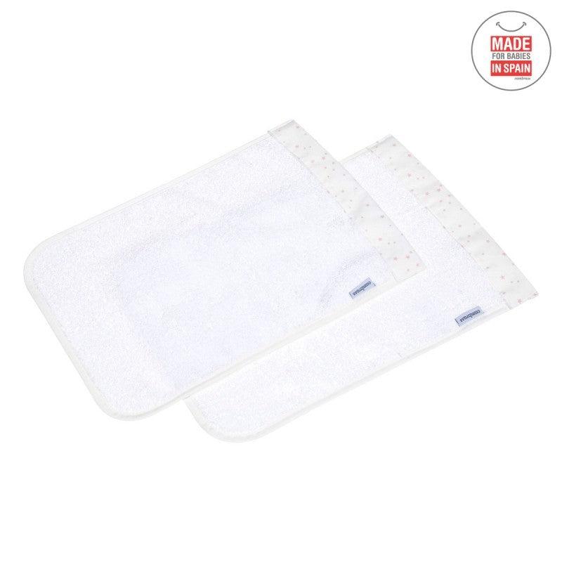 Toallas Secababas Bebé Cambrass Astra Rosa (x2 uds.) - Nanetes #