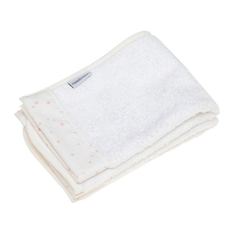 Toallas Secababas Bebé Cambrass Astra Rosa (x2 uds.) - Nanetes #