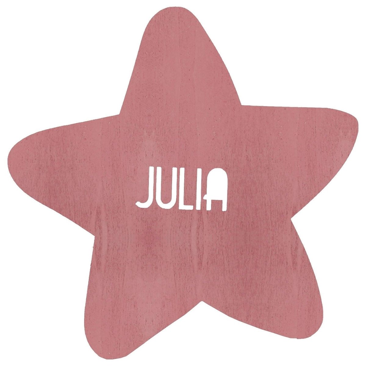 Nombre en Madera Estrella Troquelado - Nanetes