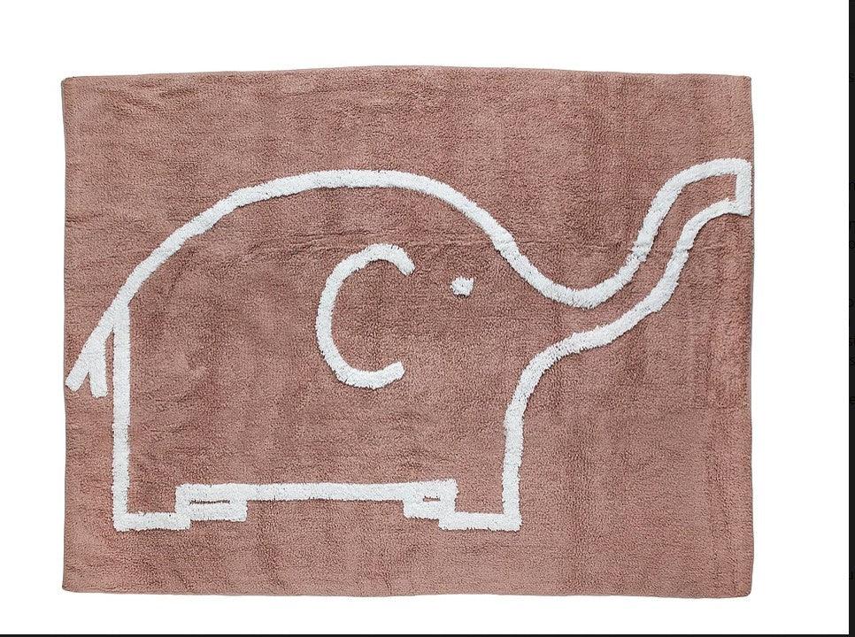 Alfombra Infantil Lavable Elefante Topo - Nanetes #