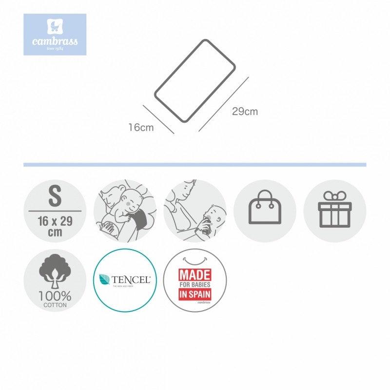 Seca Babas Bebé Cambrass Sky Rosa Maquillaje Lluvia - Nanetes #