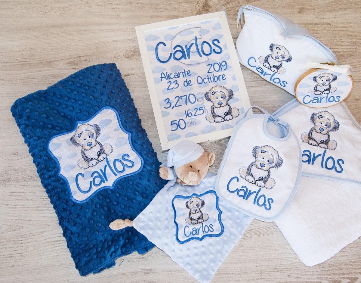 Babero Personalizado Bebé Nanetes Colección Perrito Old Toy - Nanetes