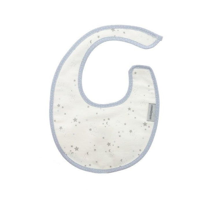 Babero Recien Nacido Cambrass Impermeable Algodón Sky Celeste Redondo - Nanetes #