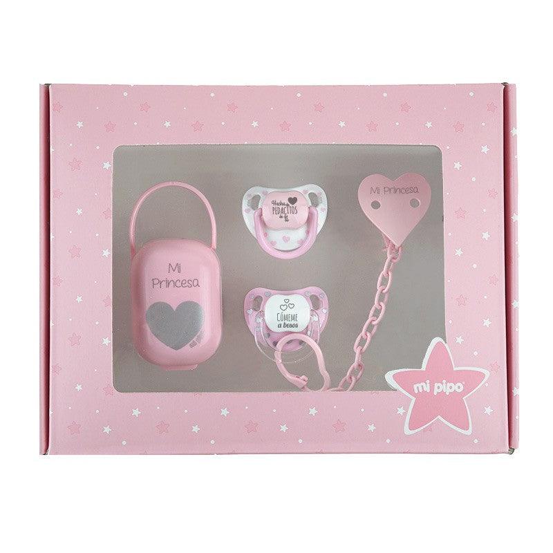 Caja Regalo Bebé Imprescindibles Mi princesa Rosa Mi Pipo - Nanetes #