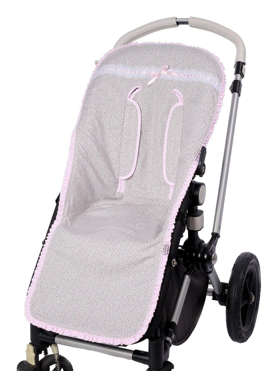 Funda Colchoneta Silla Verano Flores Liberty Bordados Dominguez - Nanetes