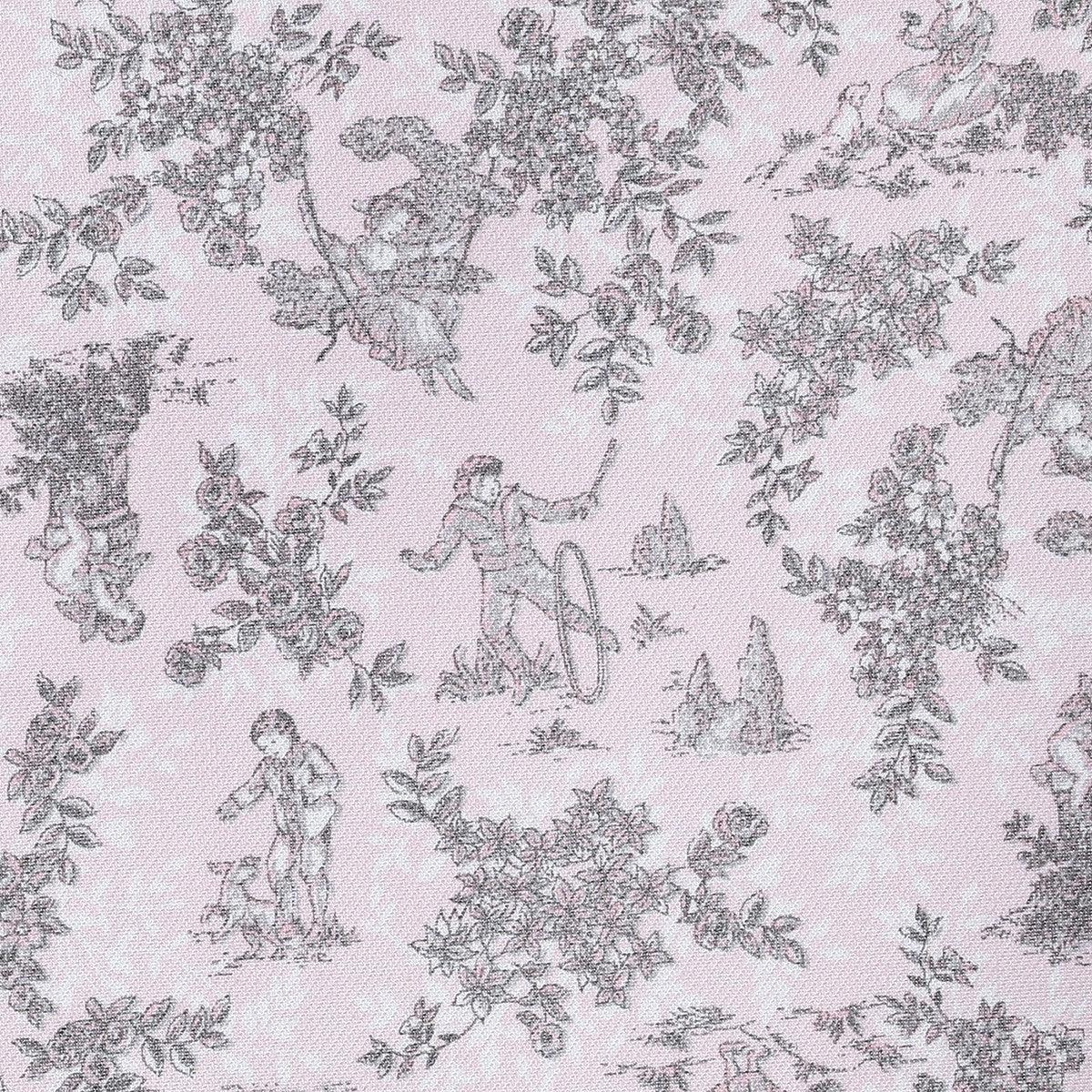 Funda Colchoneta Silla Verano Toile Rosa Bordados Dominguez - Nanetes