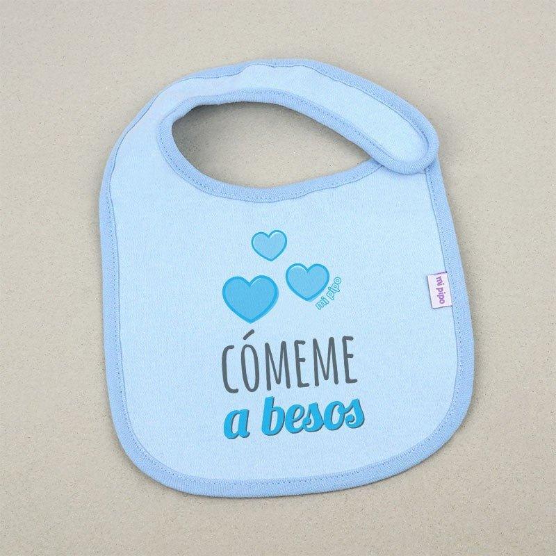 Babero Bebé Divertido Cómeme a Besos Mi Pipo - Nanetes #