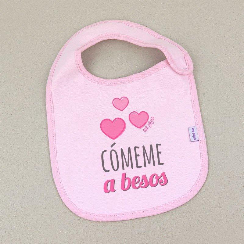 Babero Bebé Divertido Cómeme a Besos Mi Pipo - Nanetes #