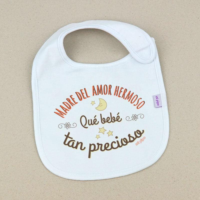 Babero Bebé Divertido Madre del Amor Hermoso Mi Pipo - Nanetes #