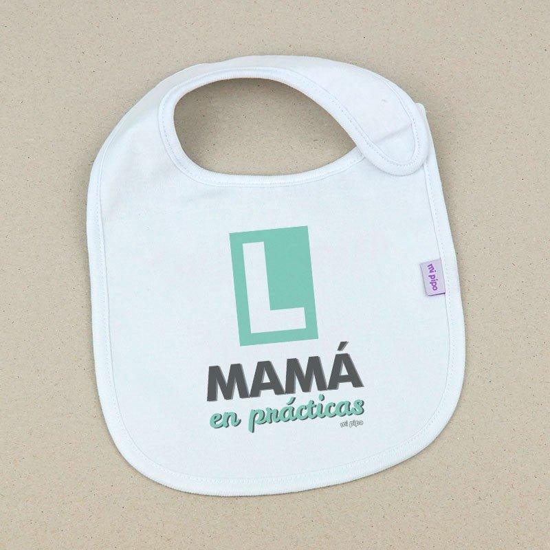 Babero Bebé Divertido Mamá en Prácticas Mi Pipo - Nanetes #