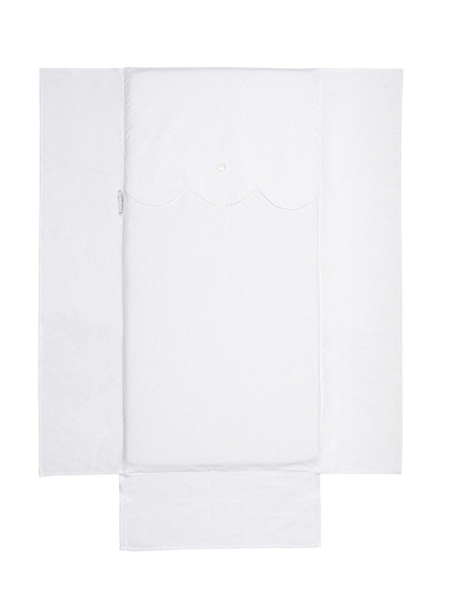 Edredón Cuna Bebé con Chichonera Toscana Blanco Bimbi Class - Nanetes