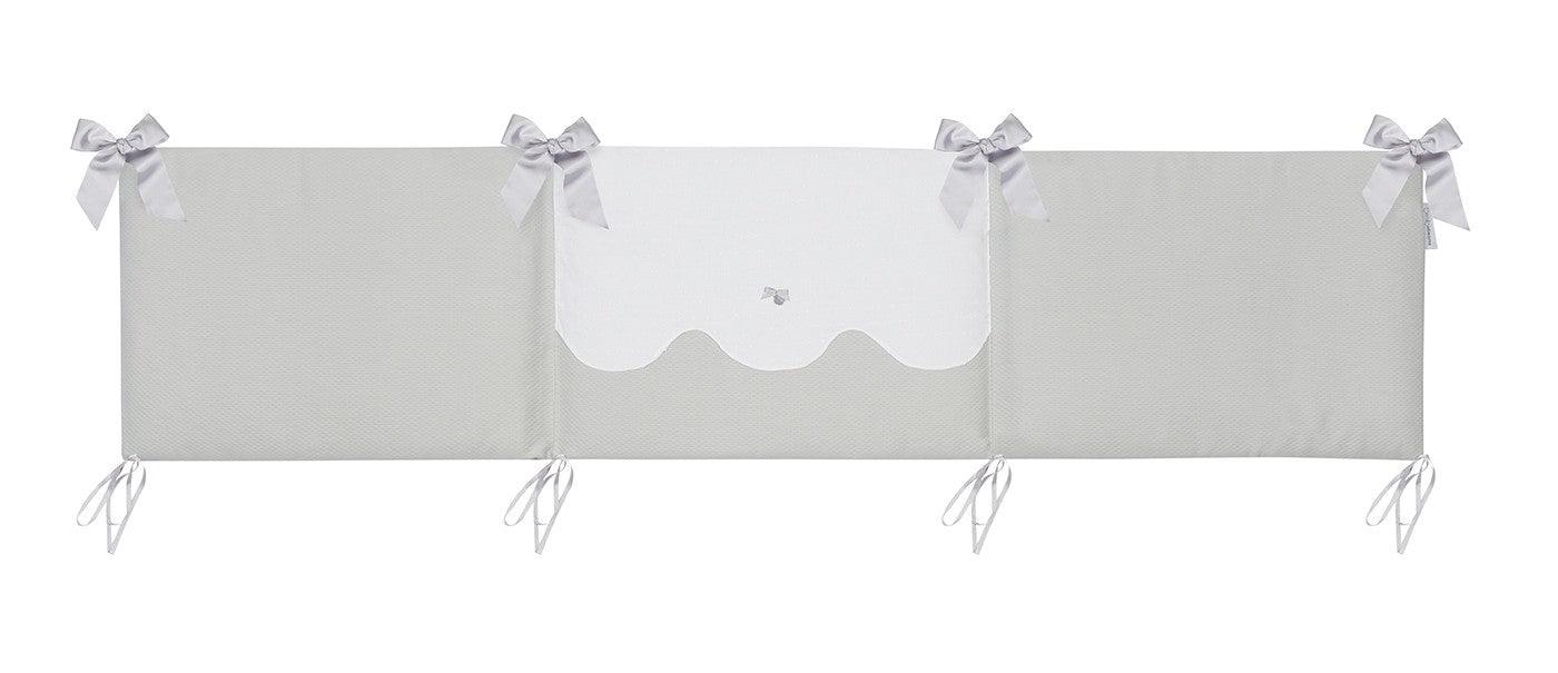 Edredón Cuna Bebé con Chichonera Toscana Gris Bimbi Class - Nanetes