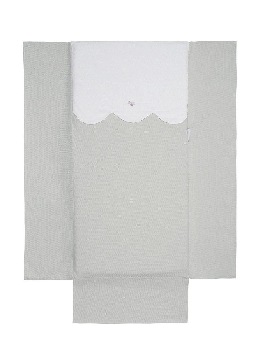 Edredón Cuna Bebé con Chichonera Toscana Gris Bimbi Class - Nanetes