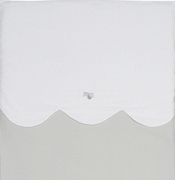 Edredón Cuna Bebé con Chichonera Toscana Gris Bimbi Class - Nanetes