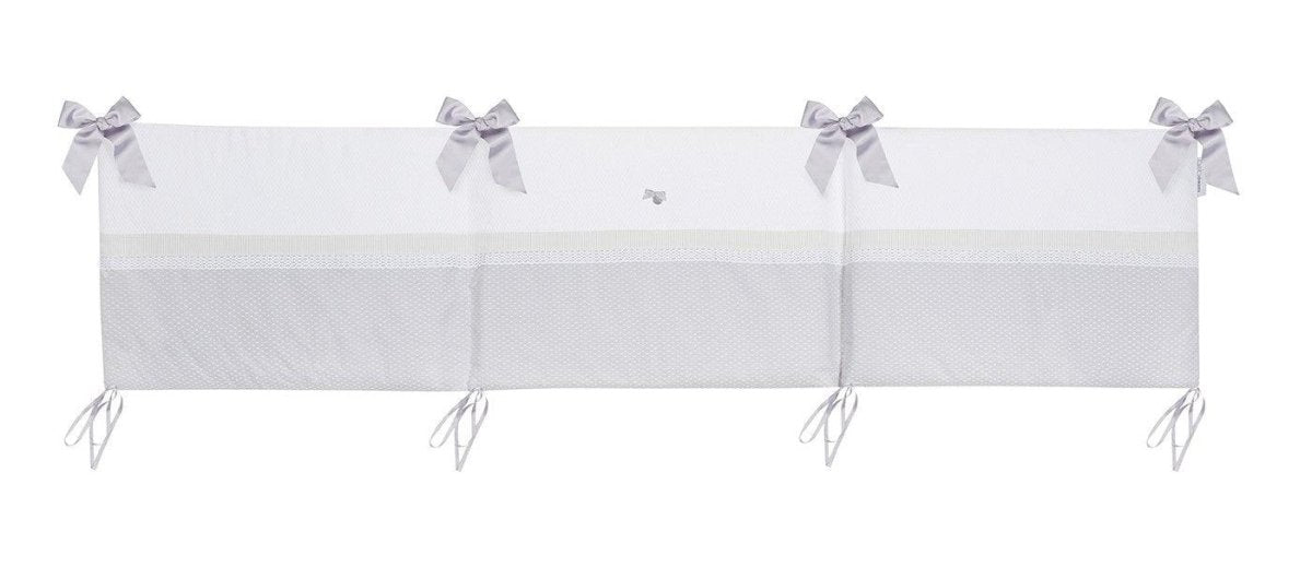 Edredón Cuna Bebé con Chichonera Venecia Gris Bimbi Class - Nanetes