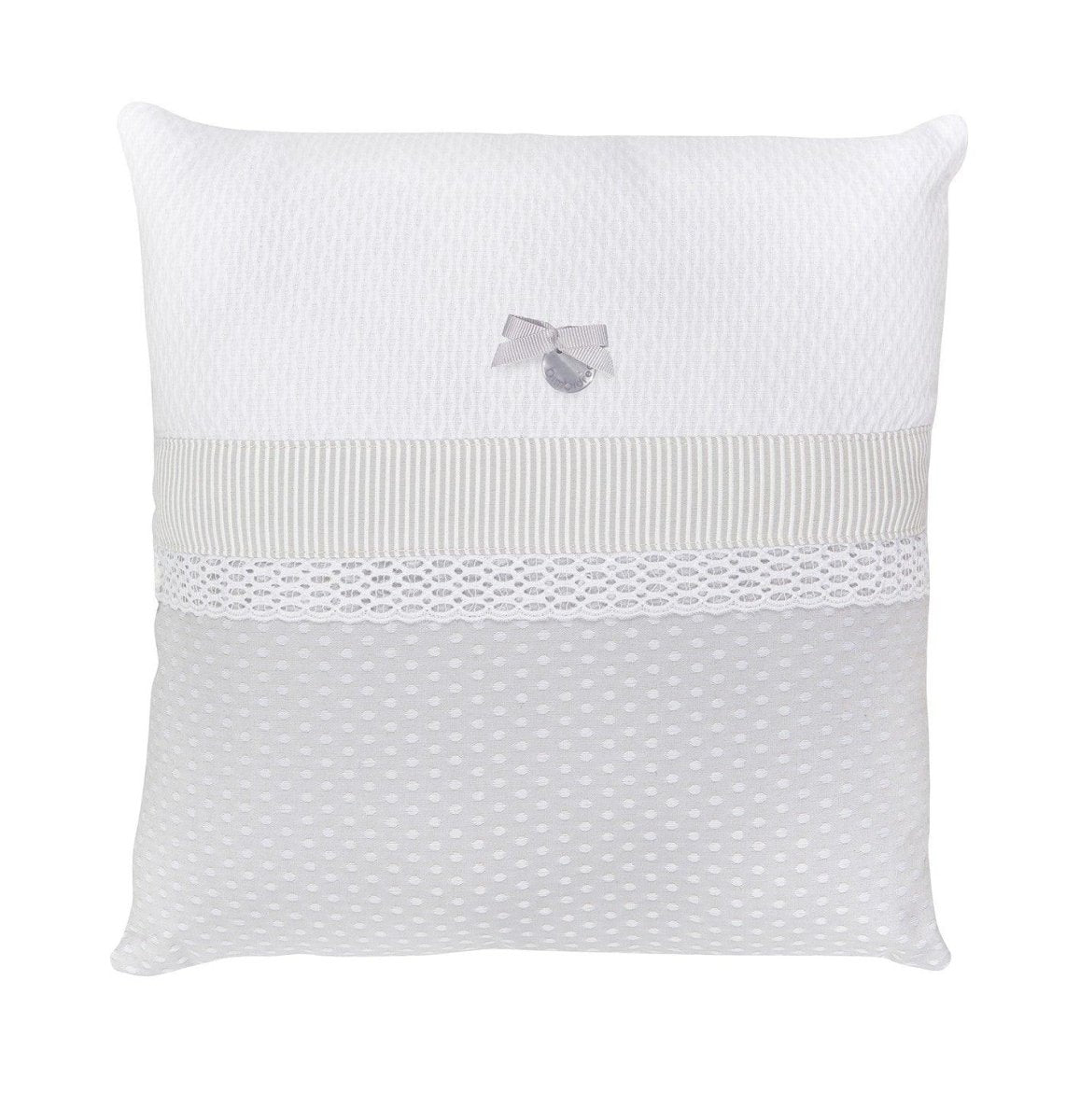 Cojín Decoración Infantil Venecia Gris Bimbi Class - Nanetes