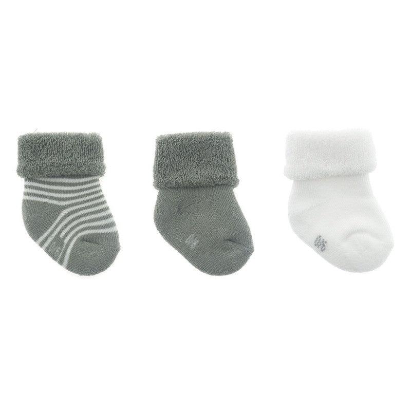Set Calcetines Bebé Recién Nacido Cambrass Gris Rayas - Nanetes #