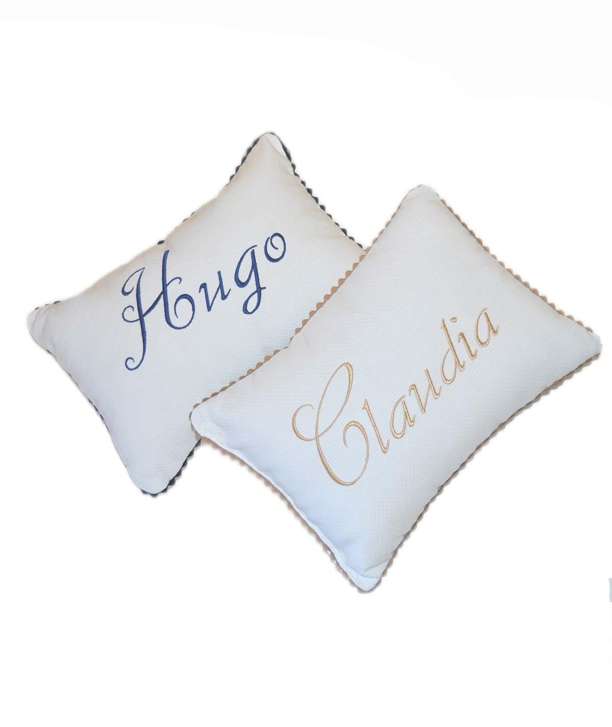 Cojín Personalizado Bordado Nombre Bebé - Nanetes #