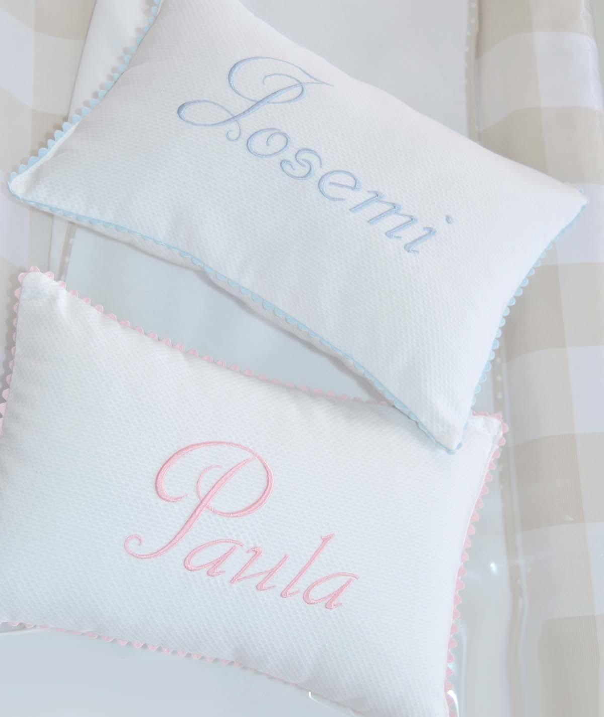 Cojín Personalizado Bordado Nombre Bebé - Nanetes #