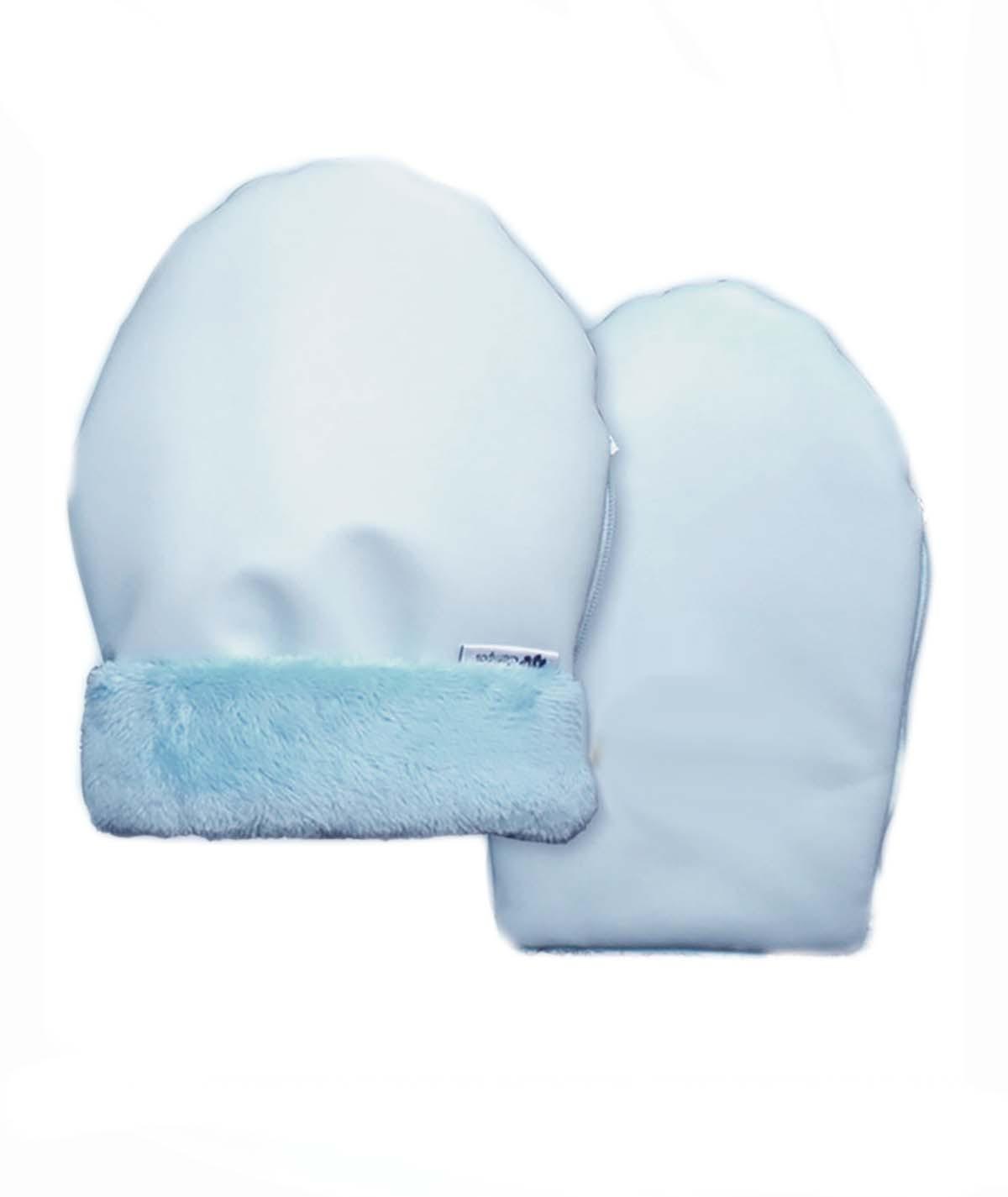 Manoplas carro polipiel-polar Universales Celeste - Nanetes #