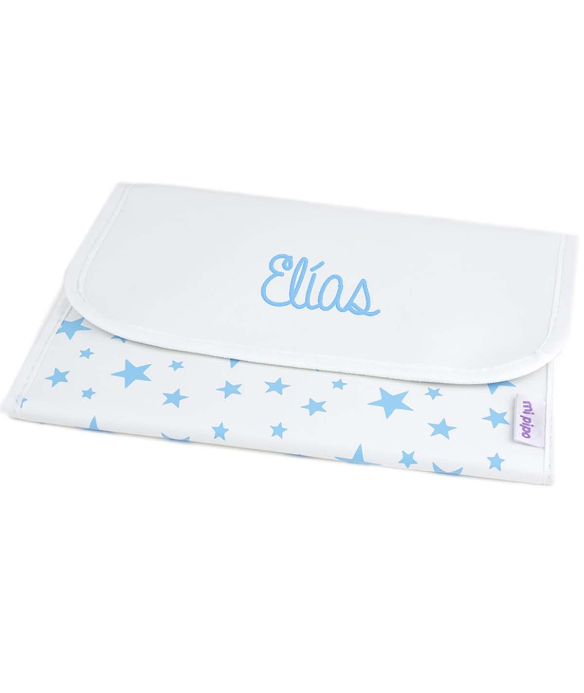 Portadocumentos Bebé Personalizado Estrellas Azul Mi Pipo - Nanetes #