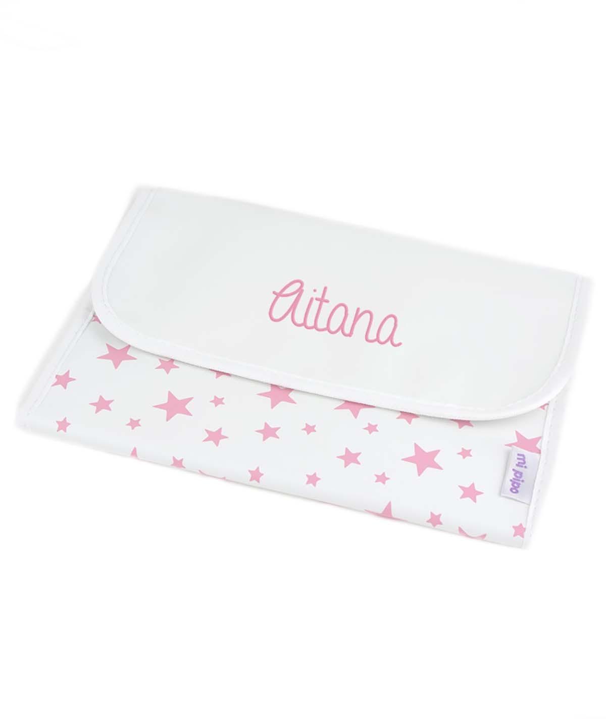 Portadocumentos Bebé Personalizado Estrellas Rosa Mi Pipo - Nanetes #