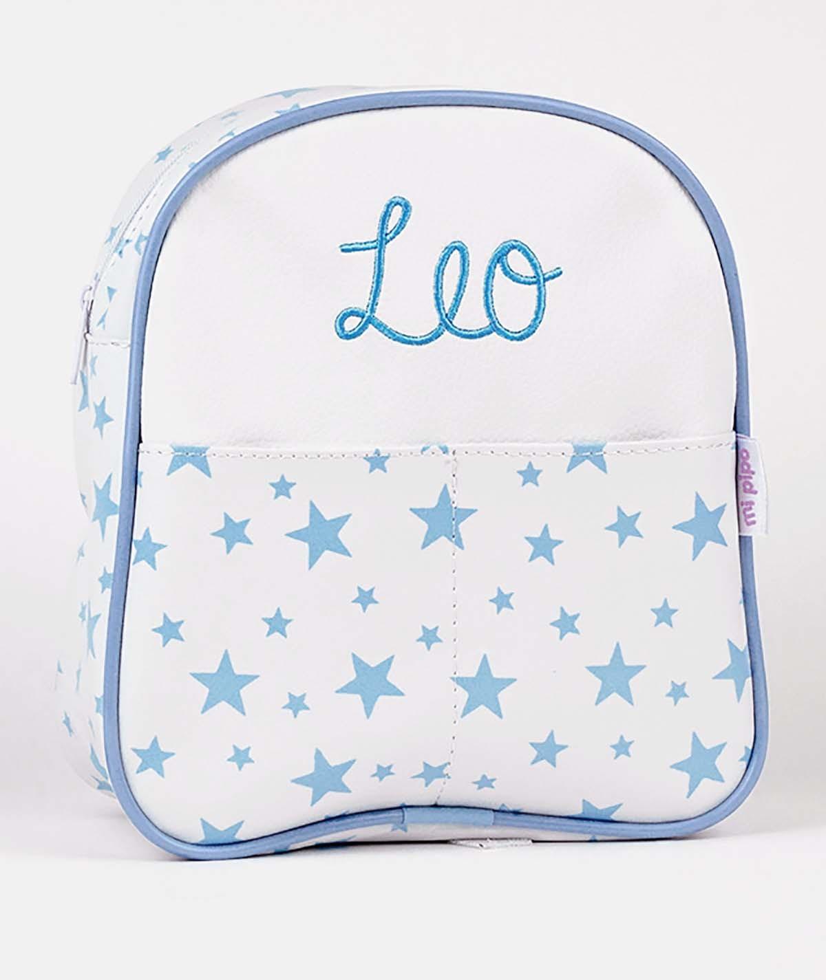 Mochila Personalizada Polipiel Estrellas Azul Mi Pipo - Nanetes #