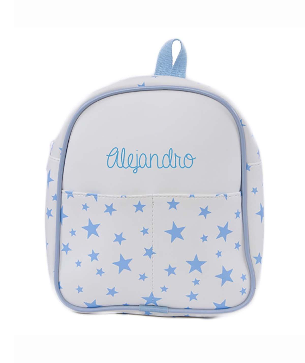 Mochila Personalizada Polipiel Estrellas Azul Mi Pipo - Nanetes #