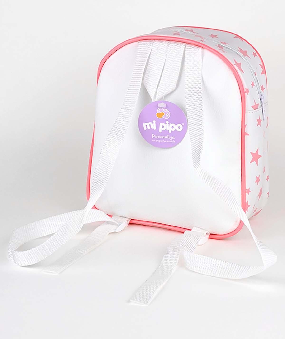 Mochila Personalizada Polipiel Estrellas Gris Mi Pipo - Nanetes #